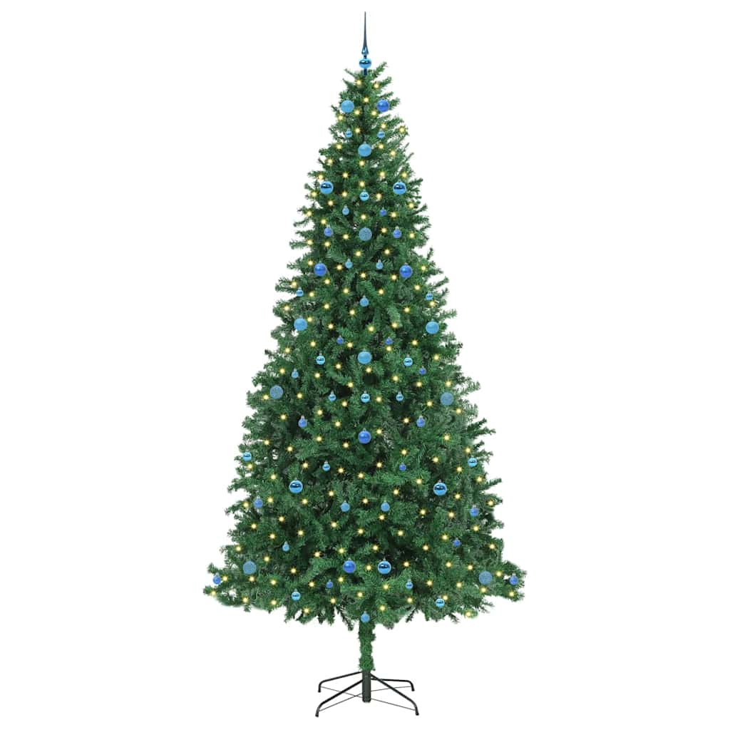 Artificial Christmas Tree with 300 LEDs with Stand Green 300 cm
